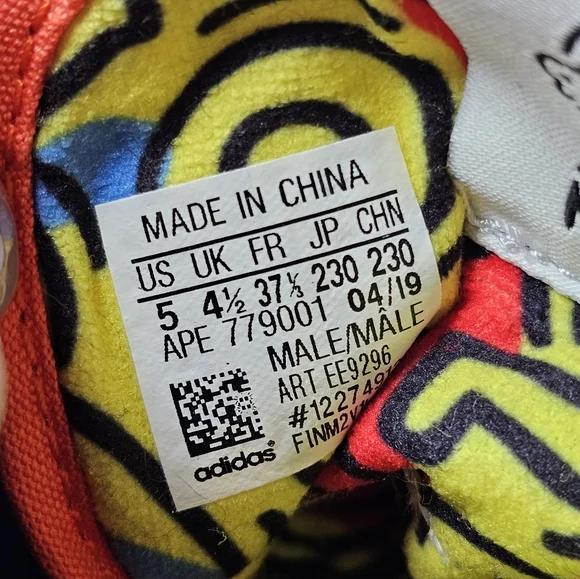 Adidas Rivalry Hi x Keith Haring Men’s US 5 High Tops Sneakers Rare 2019